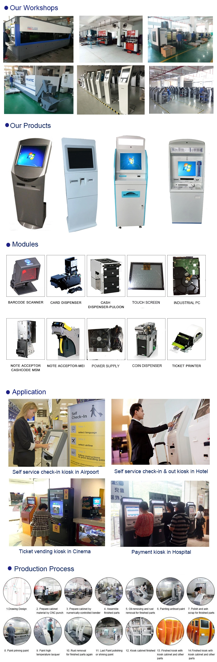 Self Service Vending Machine for Smart Lottery Ticket Kiosk with Ticket Printer and Qr Scanner