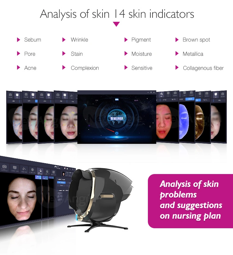 Facial Scanner Portable Skin Analyzer Equipment Small Business Use