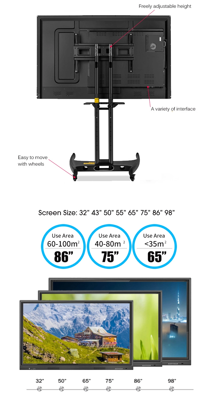 Nano Blackboard LED Touch Screen Smart Board Interactive Whiteboard Students Teachers Lesson Interaction