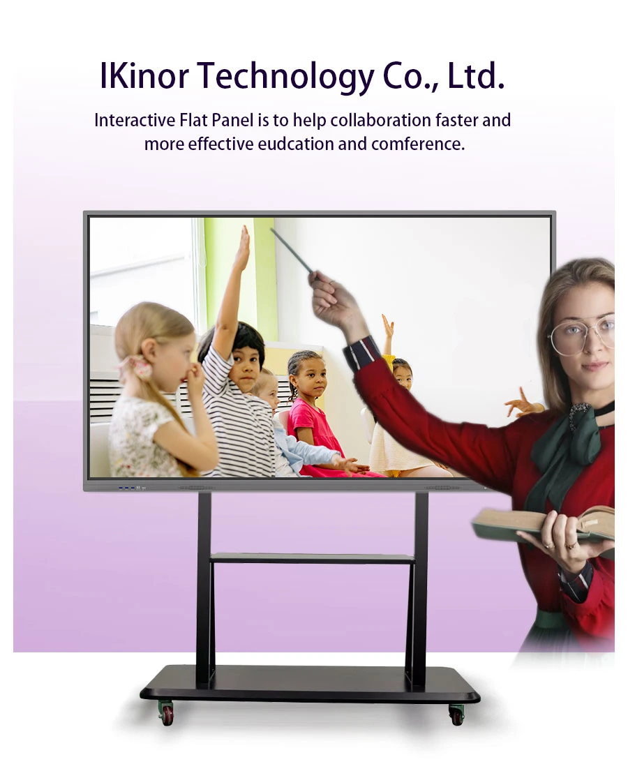 Wholesale 65 75 86 98 110 Inch IR Touch CVT T982 311d2 Smart Board Interactive Flat Panel for Education