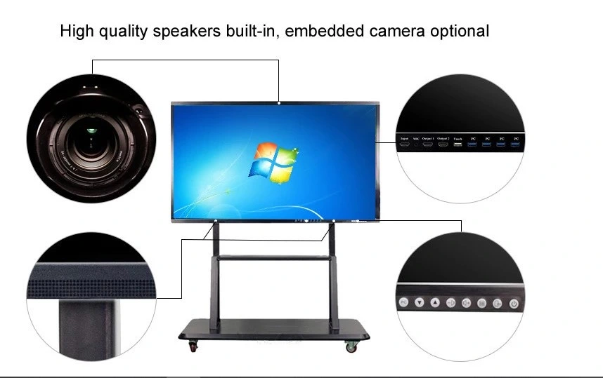 E-Fluence 75" HD Digital Windows Computer Interactive Whiteboard Touch Screen