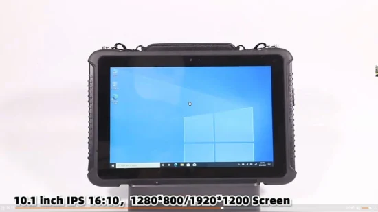 Computador tablet robusto de 10,1 polegadas com sistema operacional Win 10 PRO para aplicações industriais de veículos