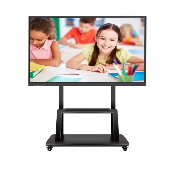 Fabricante de quadro branco ultra HD personalizado de 75 polegadas OPS tudo em um tela multitoque IR 4K Smart Board painel plano interativo para escola e videoconferência