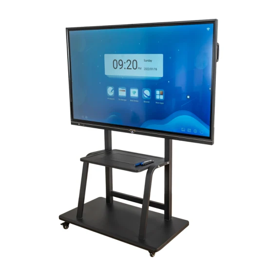 Monitor de LED de mesa de alta resolução 3840*2160 4K Touch Finger Touch Interactive Whiteboard Meeting Interactive Flat Panel Smart Board 65, 75, 85, 86, 98 Barato