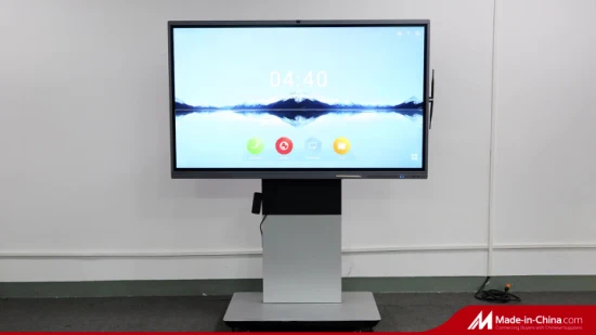 Apresentação de conferência de reunião virtual tela sensível ao toque tv tela plana interativa de 75 polegadas