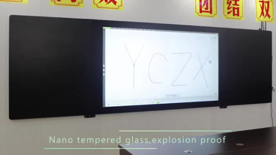 70 75 82 86 98 polegadas Nano Blackboard Monitor de tela sensível ao toque 6ms Velocidade de resposta Quadro branco interativo Quadro inteligente