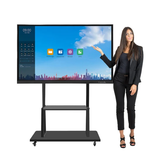 Fabricantes OEM Ifpd Ifp Android Windows 65 75 86 98 100 Polegada 4K Display Smart Board Touch Screen Digital Tudo em Um PC Painel Plano Interativo para Educação