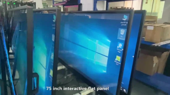 Painel 4K Smart Interactive Touch Antirreflexo de alta qualidade Quadro branco inteligente digital de sistema duplo