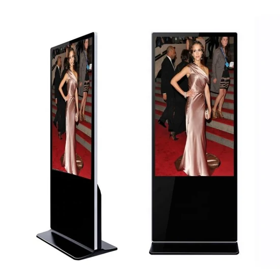 Quiosque de display LCD de suporte de chão de alta definição Sinalização digital externa para rua e parque