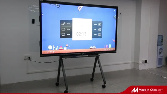 Dual OS Android / X86 Capacitivo ou Infravermelho Touch Screen Interactive Whiteboard Sala de Aula Ensino 85 Polegada Smart Panel Interactive Board