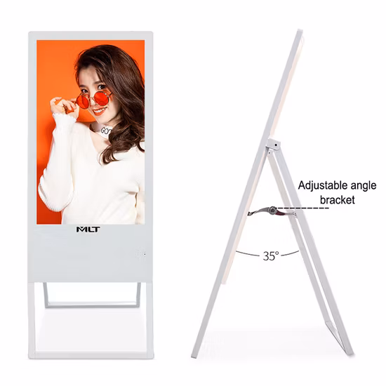 Fornecimento direto da fábrica Media Ads Player Quiosque de exibição de chão portátil Sinalização digital interna Android Exibição de anúncio
