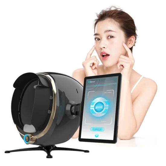 Nova câmera digital profissional de digitalização facial 4D 8d Smart Magic Mirror Scanner Analisador de teste de pele facial Face Visia Analysis Equipamento de beleza